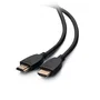 C2G Cable HDMI 1.8m con Ethernet, 4K Ultra HD a 60Hz, 18 Gbit/s, HDR, ARC, 3D, Chapado en Oro, Clasificación CL2, Negro - 56783