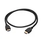 C2G Cable HDMI 1.8m con Ethernet, 4K Ultra HD a 60Hz, 18 Gbit/s, HDR, ARC, 3D, Chapado en Oro, Clasificación CL2, Negro - 56783