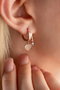 Heliophilia Silver NRZ999213 Pendientes de Plata de Ley 925 Bañados en Oro Rosa con Circonita Color Oro Rosa