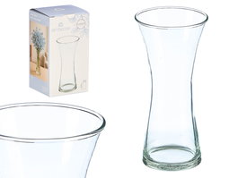 Giftdecor Jarrón Cristal Transparente Estrecho Boca Ancha 21 cm (Set de 12)