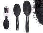 Berilo Cepillo Cabello Negro Siliconado Plástico y Silicona 25.5 x 4 x 7 cm (Set de 24)