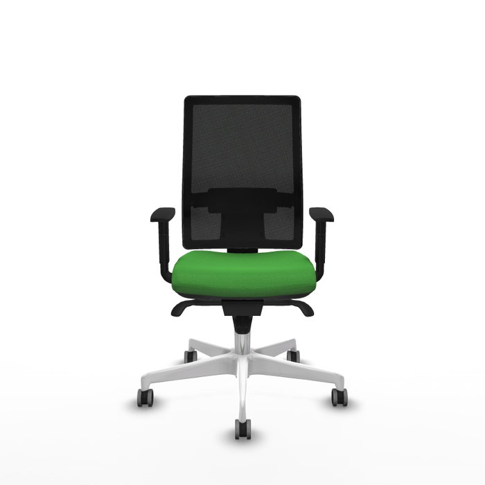 PIQUERAS Y CRESPO Silla de oficina Horna con Mecanismo Sincro, Verde y Negro