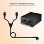 Nanocable Cable de Alimentación CEE7/M a 2xC13/H, Negro, 3 m