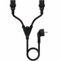 Nanocable Cable de Alimentación CEE7/M a 2xC13/H, Negro, 3 m