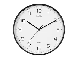 Maul Reloj de Pared Redondo 30 cm Cuarzo Marco Negro