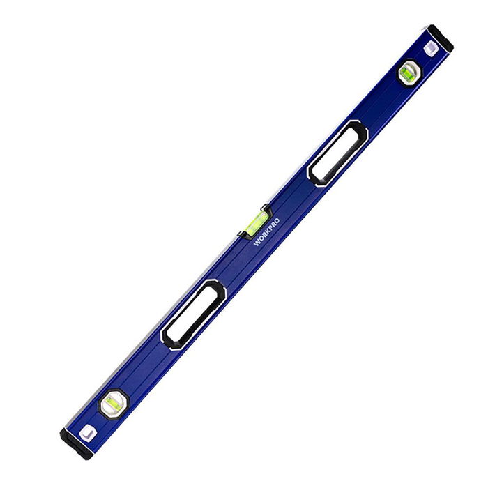 Workpro Nivel de Burbuja Magnético Profesional de Aluminio 60 cm Precisión 0.5 mm/m Base Magnética 3 Viales Azul Workpro Nivel de Burbuja Magnético Profesional de Aluminio 60 cm Precisión 0.5 mm/m Base Magnética 3 Viales Azul
