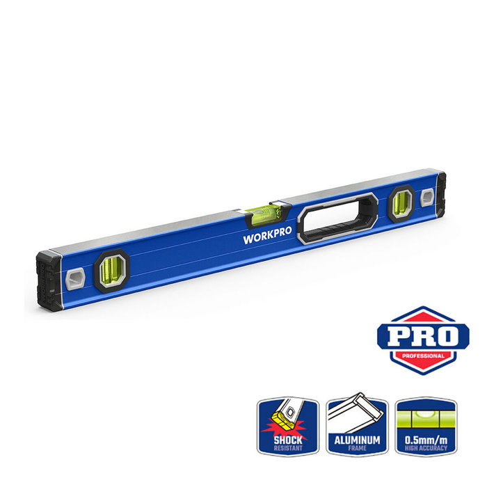 Workpro Nivel de burbuja pro con base magnética 60 cm Workpro Nivel de burbuja pro con base magnética 60 cm