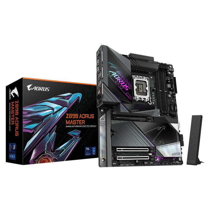 Gigabyte Z890 AORUS MASTER S1851 DDR5 ATX Intel Core Ultra LGA 1851 Wi-Fi 7 10GbE Thunderbolt 4 Placa Base Gigabyte Z890 AORUS MASTER S1851 DDR5 ATX Intel Core Ultra LGA 1851 Wi-Fi 7 10GbE Thunderbolt 4 Placa Base
