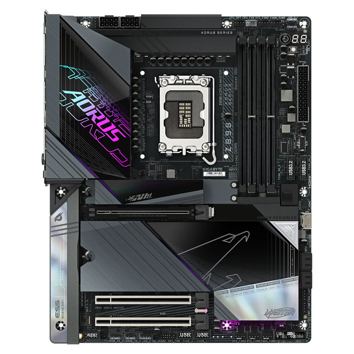 Gigabyte Z890 AORUS MASTER S1851 DDR5 ATX Intel Core Ultra LGA 1851 Wi-Fi 7 10GbE Thunderbolt 4 Placa Base Gigabyte Z890 AORUS MASTER S1851 DDR5 ATX Intel Core Ultra LGA 1851 Wi-Fi 7 10GbE Thunderbolt 4 Placa Base