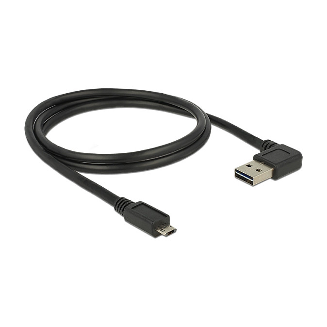 DeLOCK 85165 Cable USB 2.0 con conectores EASY-USB Tipo-A y Micro-B de 1 m