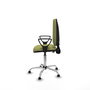 PIQUERAS Y CRESPO Silla de oficina Aýna Verde oliva con base cromada