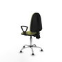 PIQUERAS Y CRESPO Silla de oficina Aýna Verde oliva con base cromada