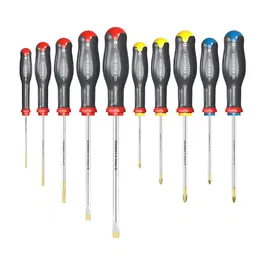 Facom ANWJ10PB Juego de 10 Destornilladores Protwist Planos Phillips Pozidriv Hoja Acero Carbono
