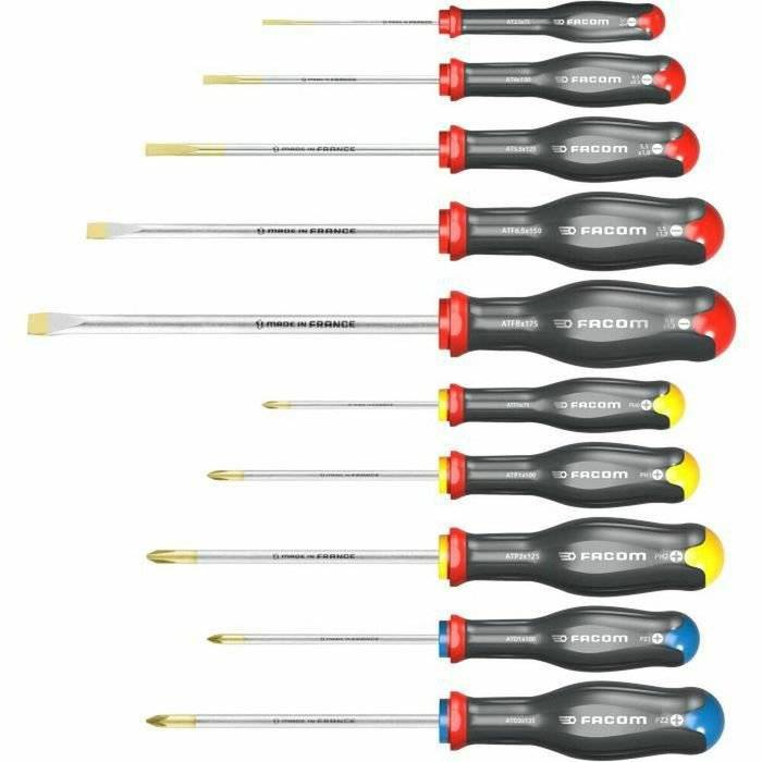 Facom Juego de 10 Destornilladores Protwist ANWJ10PB Facom Juego de 10 Destornilladores Protwist ANWJ10PB
