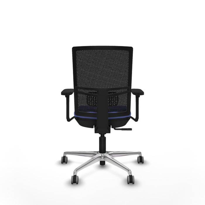 PIQUERAS Y CRESPO Silla de oficina Yunquera con mecanismo Sincro, Azul claro y Negro