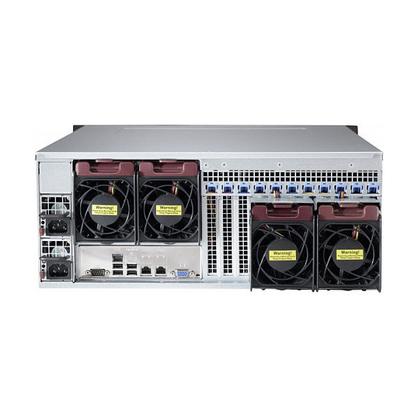 Supermicro Chasis Rack 4U Servidor con 5 Bahías 3.5" Hot-Swap SAS3/SATA y Fuente de Alimentación 2x800W Platinum Redundante