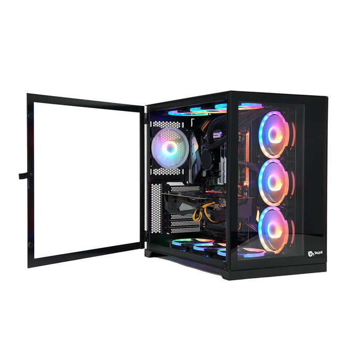 Talius Zeus Black Caja Gaming con Cristal Templado Talius Zeus Black Caja Gaming con Cristal Templado