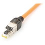 Digitus RJ45 Conector apantallado Cat6a para ensamblaje sobre terreno, Acero inoxidable, -40 a 80 grados C, 78 g