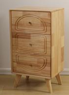 DKD Home Decor Buffet Rubberwood Ratan Natural