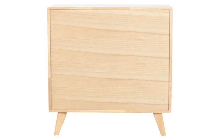 DKD Home Decor Buffet Rubberwood Ratan Natural