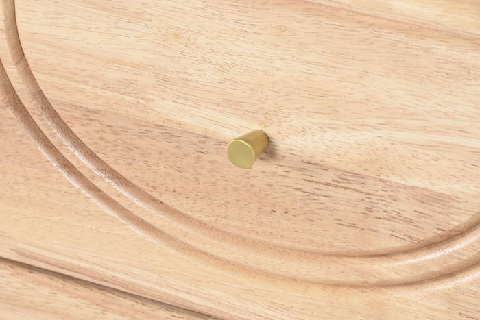 DKD Home Decor Buffet Rubberwood Ratan Natural