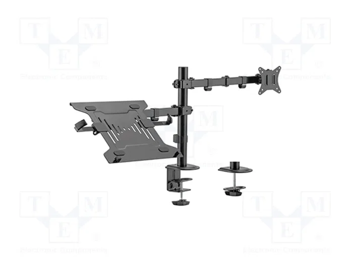 Gembird MA-DA-03 Soporte de Escritorio con Brazo para Monitor de 32'' y Bandeja para Portátil Gembird MA-DA-03 Soporte de Escritorio con Brazo para Monitor de 32'' y Bandeja para Portátil