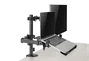 Gembird MA-DA-03 Soporte de Escritorio con Brazo para Monitor de 32'' y Bandeja para Portátil