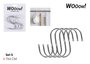 Wooow Set 5 Ganchos de Cocina 7x4 cm Privilege (48 Cajas)