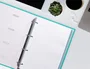 Liderpapel Recambio A5 120 hojas 75gr cuadro 5mm sin margen 6 taladros bandas de 5 colores