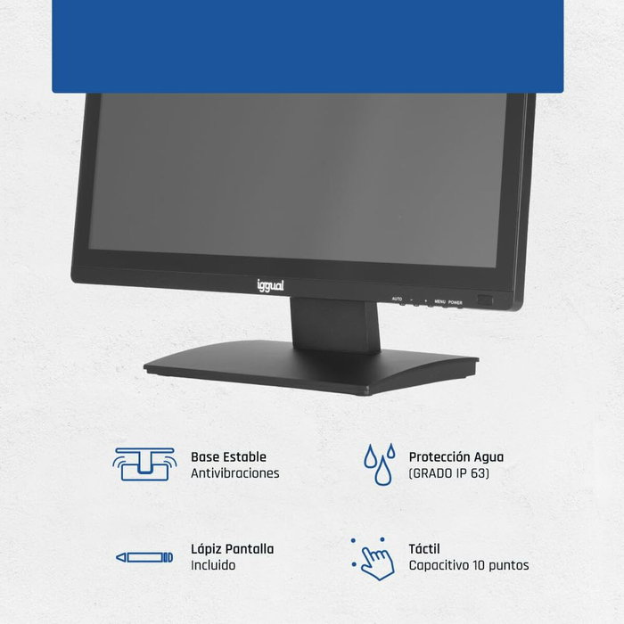 Iggual monitor 21,5" tÁctil capacitivo 16:9 fhd