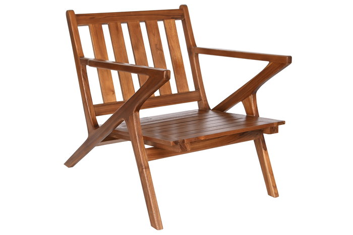 DKD Home Decor Butaca Marron Oscuro Blanco 76 x 77 x 64 cm