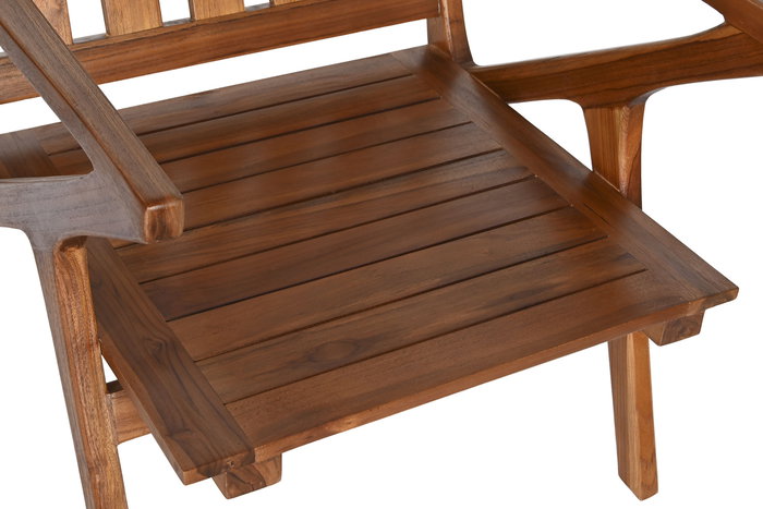 DKD Home Decor Butaca Marron Oscuro Blanco 76 x 77 x 64 cm