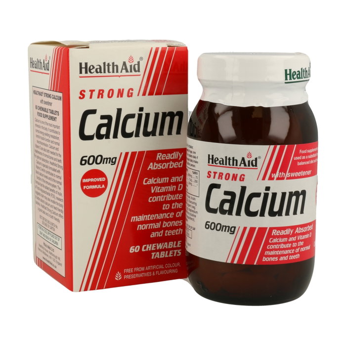 Health Aid Calcio 600 mg 60 comprimidos masticables Health Aid Calcio 600 mg 60 comprimidos masticables