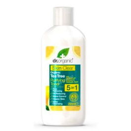DR. ORGANIC Tónico Purificante Skin Clear 5 En 1 para Pieles Grasas y con Problemas, 200Ml