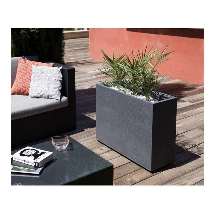Eda Muret Loft Graphit Caja de flores Gris antracita 46 L Eda Muret Loft Graphit Caja de flores Gris antracita 46 L