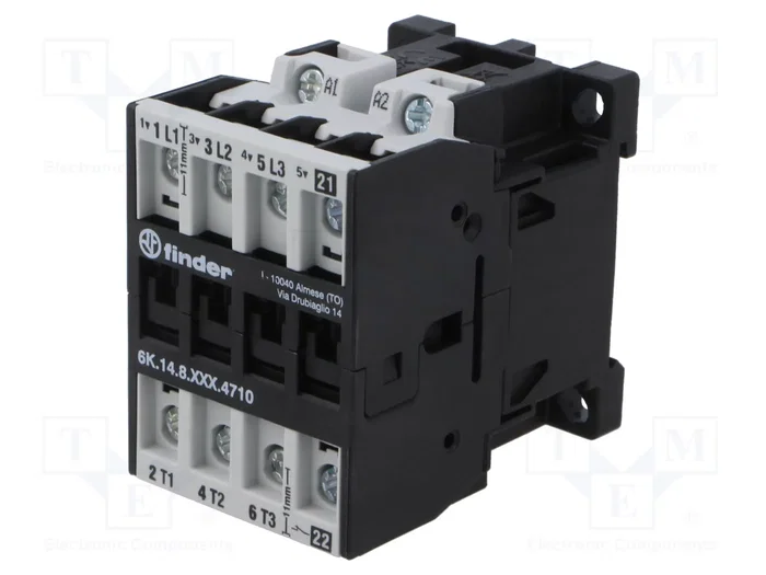 FINDER Contactor 4-polar 6K 230VAC 10A FINDER Contactor 4-polar 6K 230VAC 10A
