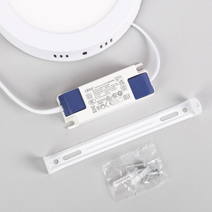 Plafón Circular LED 12W 1207Lm Blanco Frío 6000K Lifud Flicker Free IP20 Plafón Circular LED 12W 1207Lm Blanco Frío 6000K Lifud Flicker Free IP20