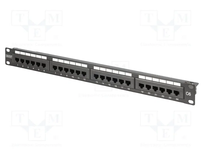 DIGITUS Patch Panel Cat 6 24 puertos RJ45 1U DIGITUS Patch Panel Cat 6 24 puertos RJ45 1U