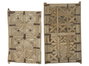 DKD Home Decor Decoración de pared Teca Ventana Antigua 74x3x122