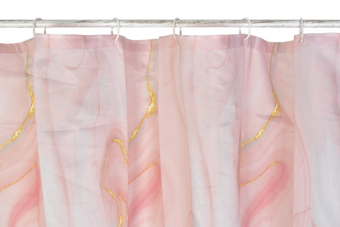 DKD Home Decor Cortina Glam Melocoton 180 x 180 cm (6 Unidades)