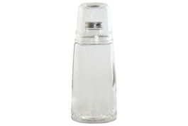 DKD Home Decor Botella de Cristal Transparente Basicos Set de 2 Piezas 10.3 x 26 x 10.3 cm Capacidad 1L