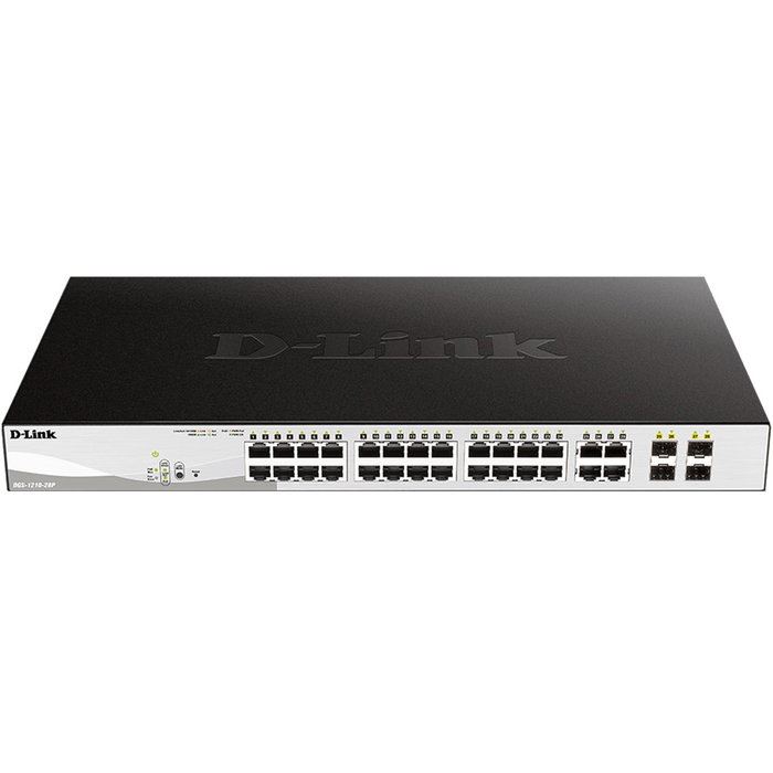 D-Link DES-1210-28P Switch Gestionable 28 Puertos Gigabit PoE+ Fast Ethernet 10/100 Mbps D-Link DES-1210-28P Switch Gestionable 28 Puertos Gigabit PoE+ Fast Ethernet 10/100 Mbps