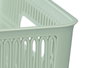 Kipit Caja Soporte Extensible Medidas 28x23x12 cm Plástico Beige Gris Verde (Set de 24)