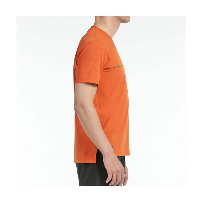 Camiseta de Manga Corta Hombre Bullpadel Monda Naranja Pádel