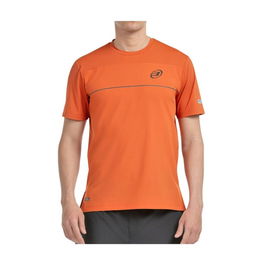 Camiseta de Manga Corta Hombre Bullpadel Monda Naranja Pádel