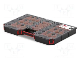 KISTENBERG Tager Carbo Plus 60 Contenedor Negro con Particiones
