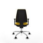 PIQUERAS Y CRESPO Silla de oficina Elche Amarillo con Similpiel