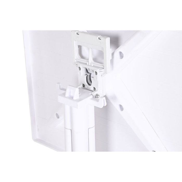 DKD Home Decor Mesa de Metal y PP Reciclado Blanco 70x70x75
