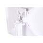 DKD Home Decor Mesa de Metal y PP Reciclado Blanco 70x70x75