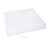 DKD Home Decor Mesa de Metal y PP Reciclado Blanco 70x70x75